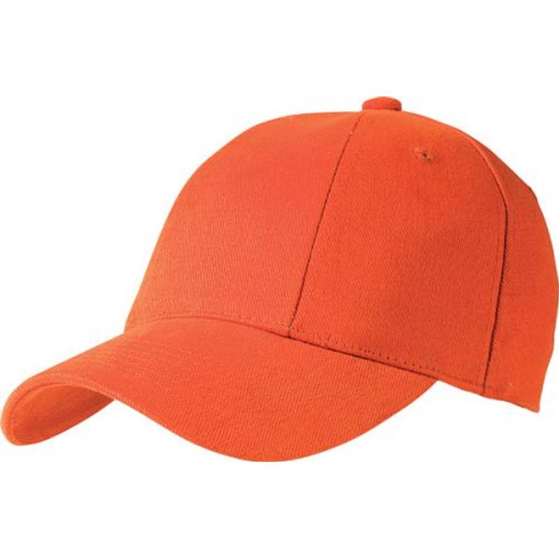 CHRIS šesťpanelová šiltovka, oranžová CHRIS šesťpanelová šiltovka, oranžová